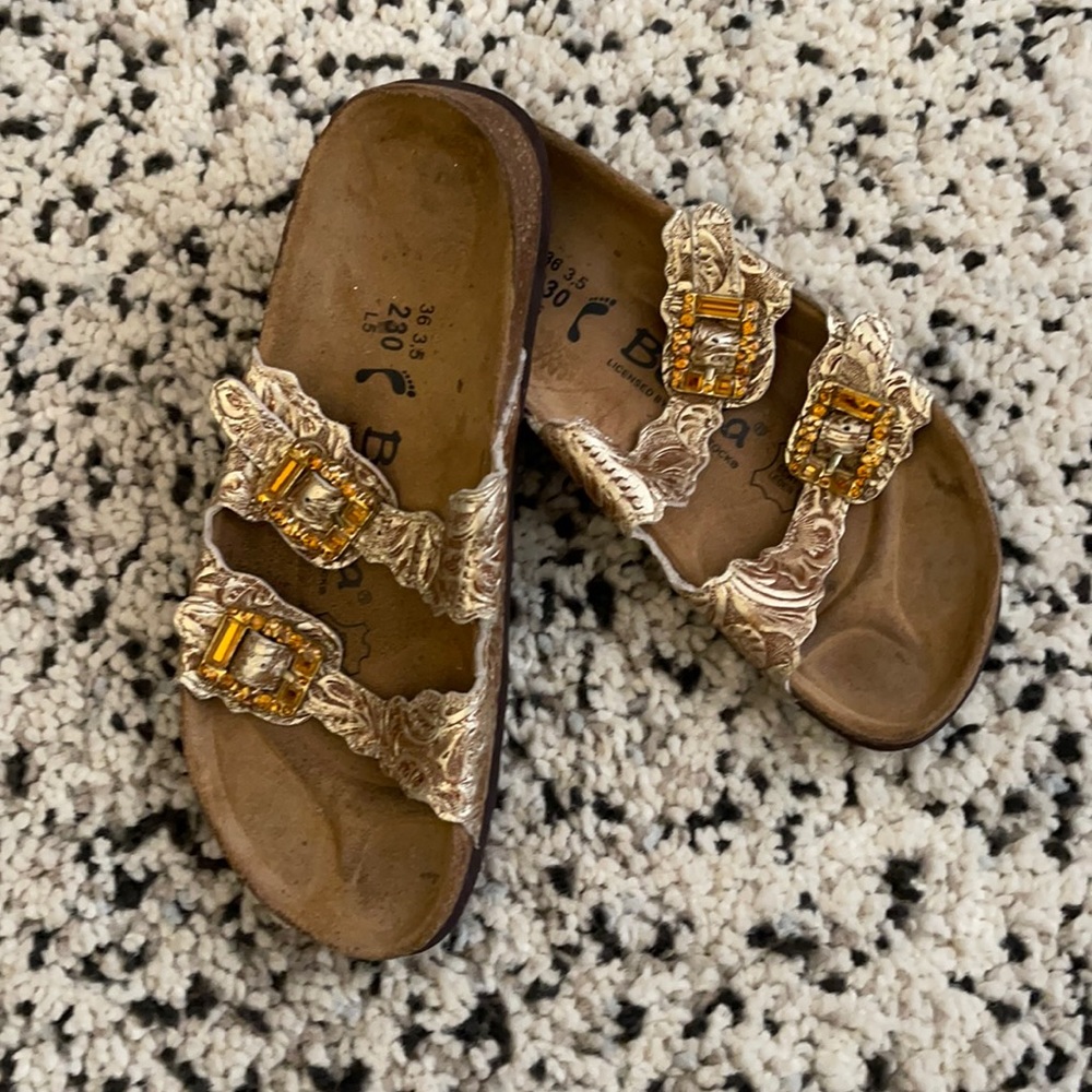 Birkenstock Betula rhinestone sandals